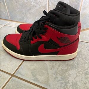 Red and Black High-Top Air Jordan 1